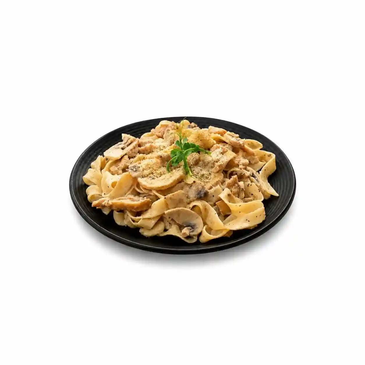 Фетучини с курочкой и грибами